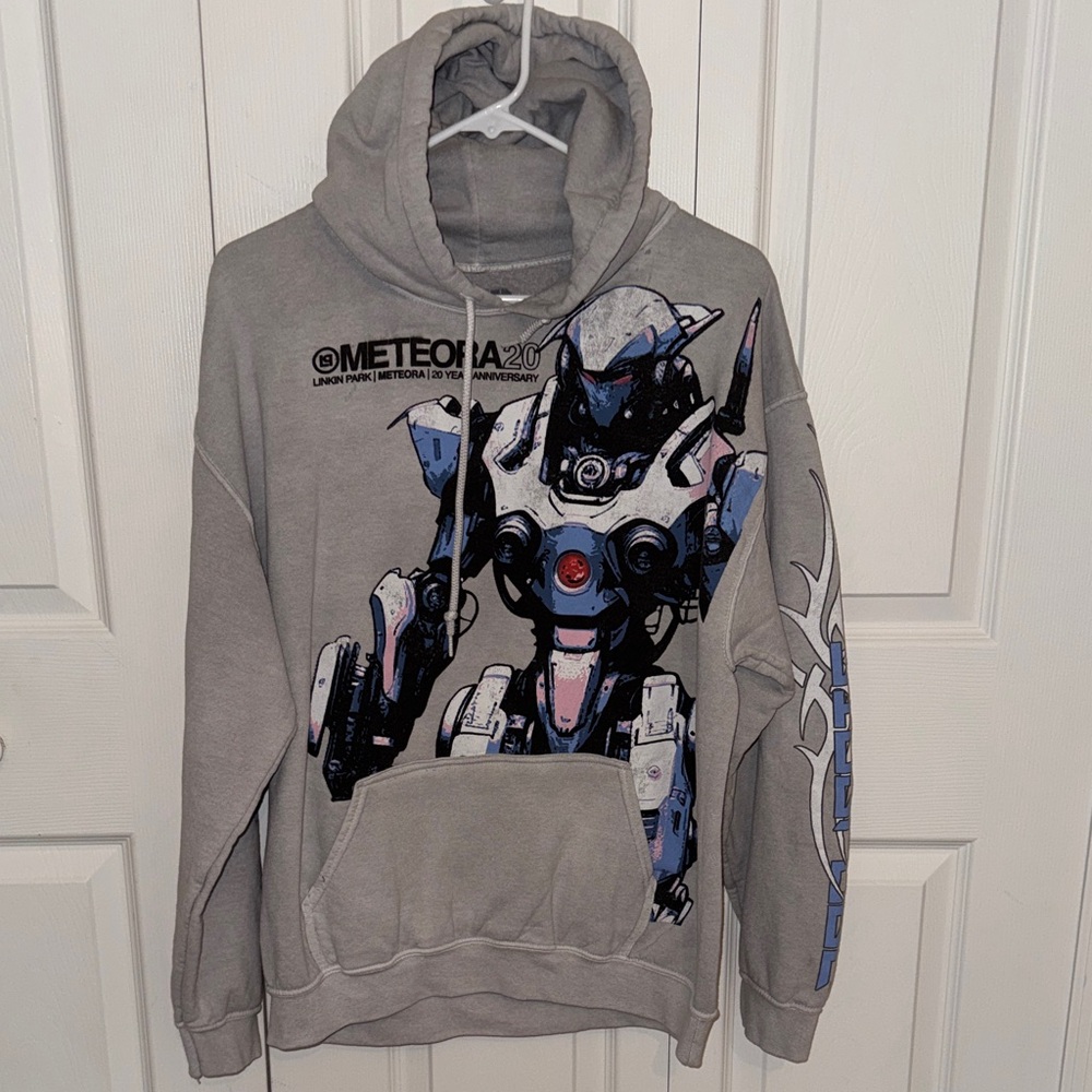 BP Gray Mecha Graphic Hoodie